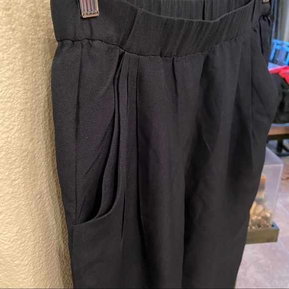 3.1 PHILLIP LIM Black 100% Silk Tapered Pants Size 0 - Picture 4 of 10